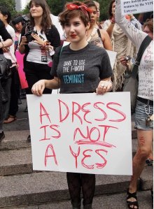 The Author at SlutWalk NYC