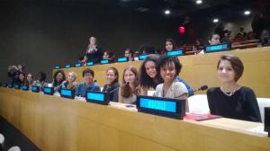 My Classmates and I at the United Nations for International Day of the Girl Credit: Ileana Jiménez