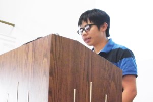 Reading my intersectionality piece at our International Day of the Girl assembly (photo credit: Lexie Clinton).