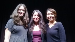 I attended a panel on women and the presidency and was lucky to meet the founder of the young feminist blog, the fbomb, Julie Zeilinger (center). I am on the far left and my high school feminism classmate, Paris, is on the right (photo credit, Ileana Jiménez). 