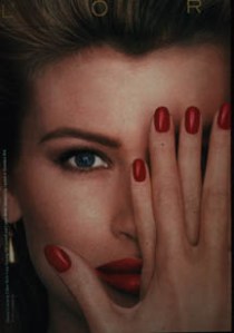 Symbolic silencing of women with hands covering the mouth. 