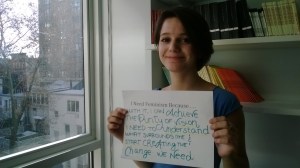 "I need feminism because with it, I can achieve the purity of vision I need to understand what surrounds me and start creating the change we need." (Photo credits: Ileana Jimenez)